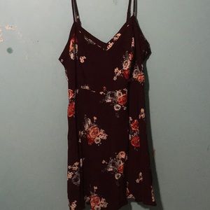 NWT Forever 21 Burgundy Floral Dress